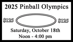'Pinball Olympics 2025 Entry Ticket